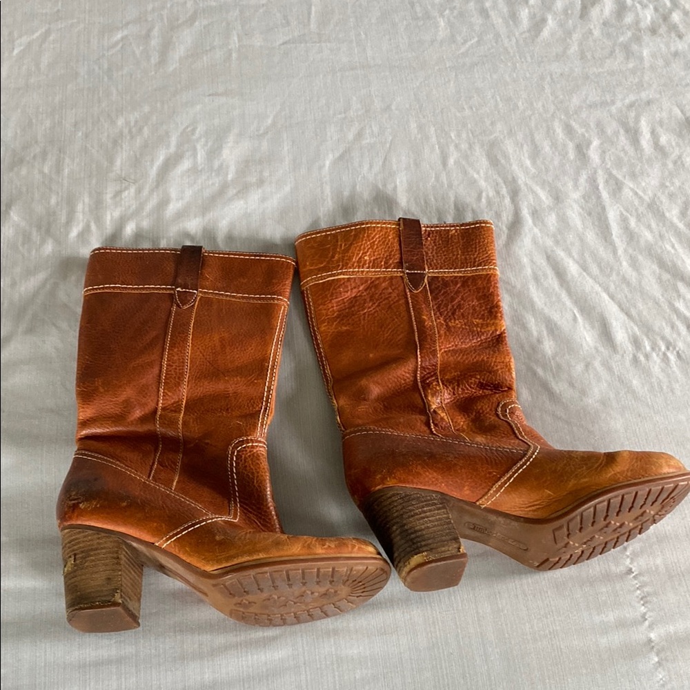 Brown Leather Women's Boots